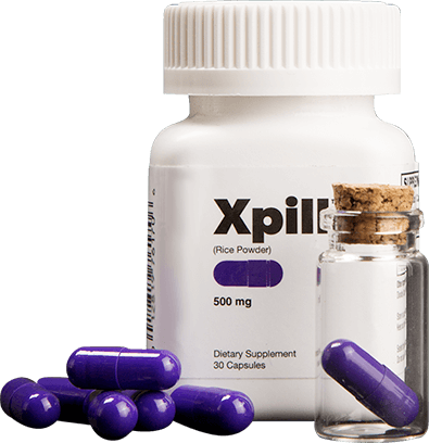 Xpill in its bottle